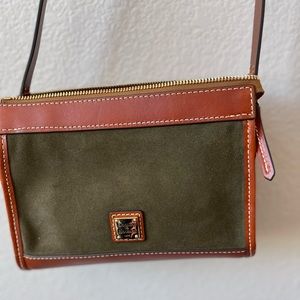 Dooney & Bourke Olive and Brown Crossbody Bag